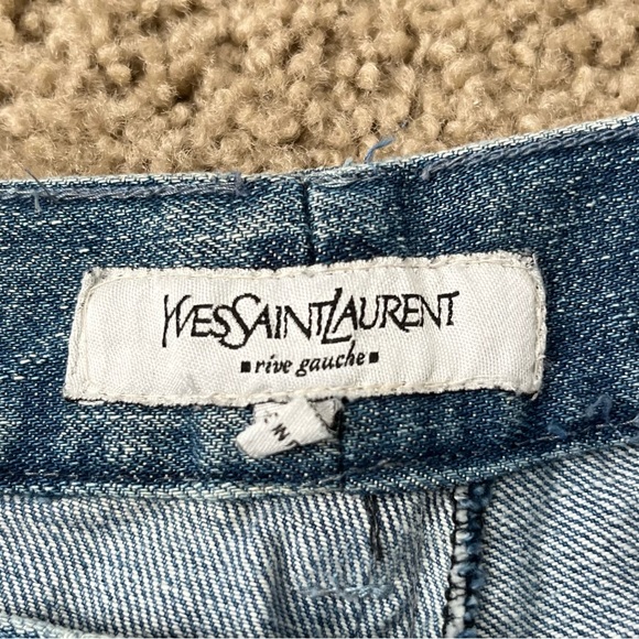 Vintage YSL Yves Saint Laurent Patchwork Jeans - Picture 9 of 13